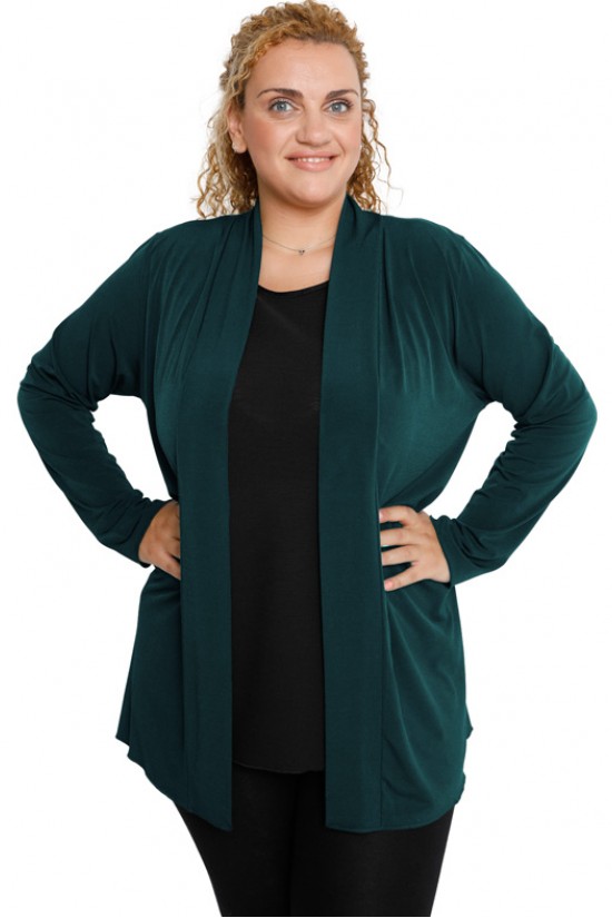 B19-140 Ζακέτα κλασική - Πετρόλ B19-140 Ζακέτα κλασική - Πετρόλ