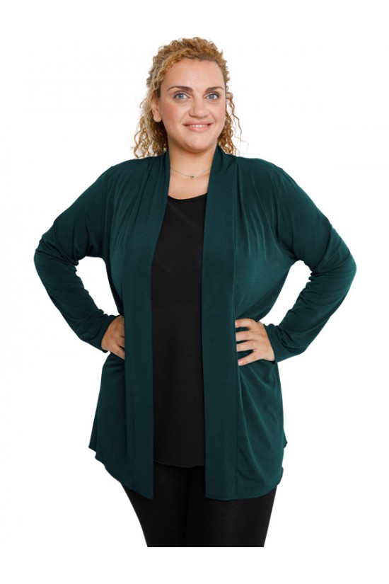 B19-140 Ζακέτα κλασική - Πετρόλ