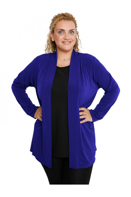 B19-140 Ζακέτα κλασική - Μπλε Ρουά