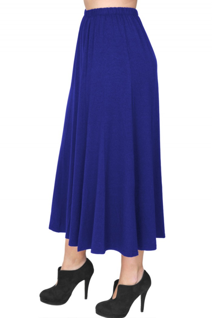 B19-160 Fitted closh skirt - Royal Blue