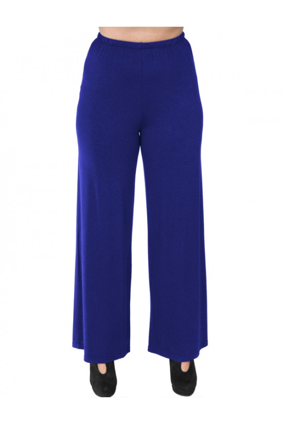 B19-167 Παντελόνα με λάστιχο - Μπλε Ρουά B19-167 Παντελόνα με λάστιχο - Μπλε Ρουά