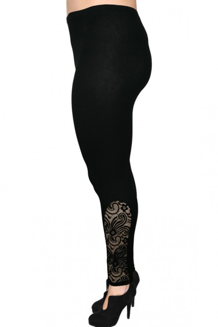 B19-263DK Leggings with lace