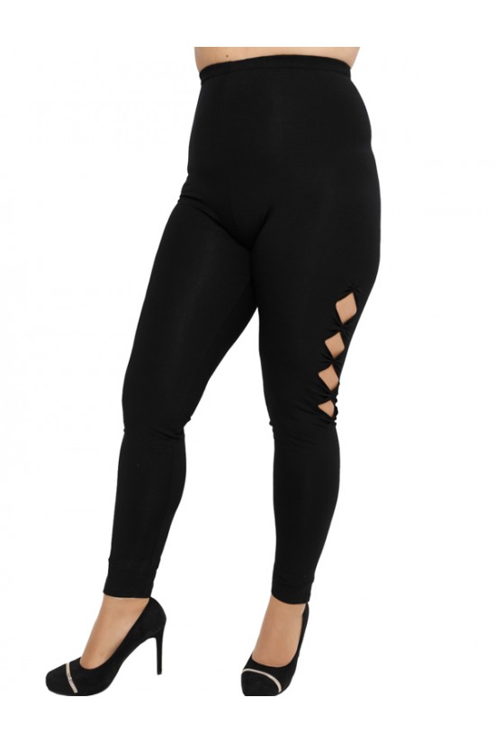 B19-263F Παντελόνι κολάν με φιόγκους