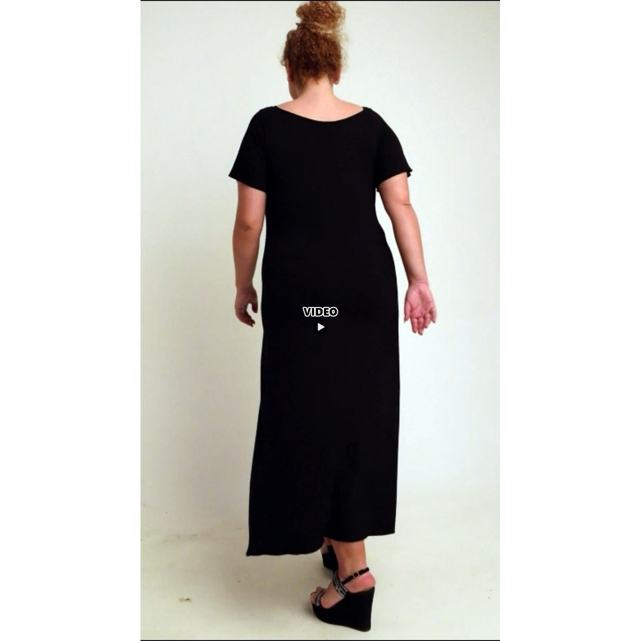 A20-223FK Φόρεμα μακρύ - Μαύρο