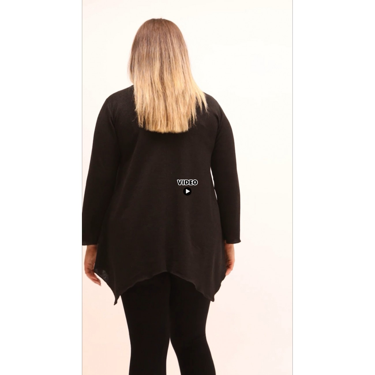 B24-328V Alpha Knitted Blouse - Black