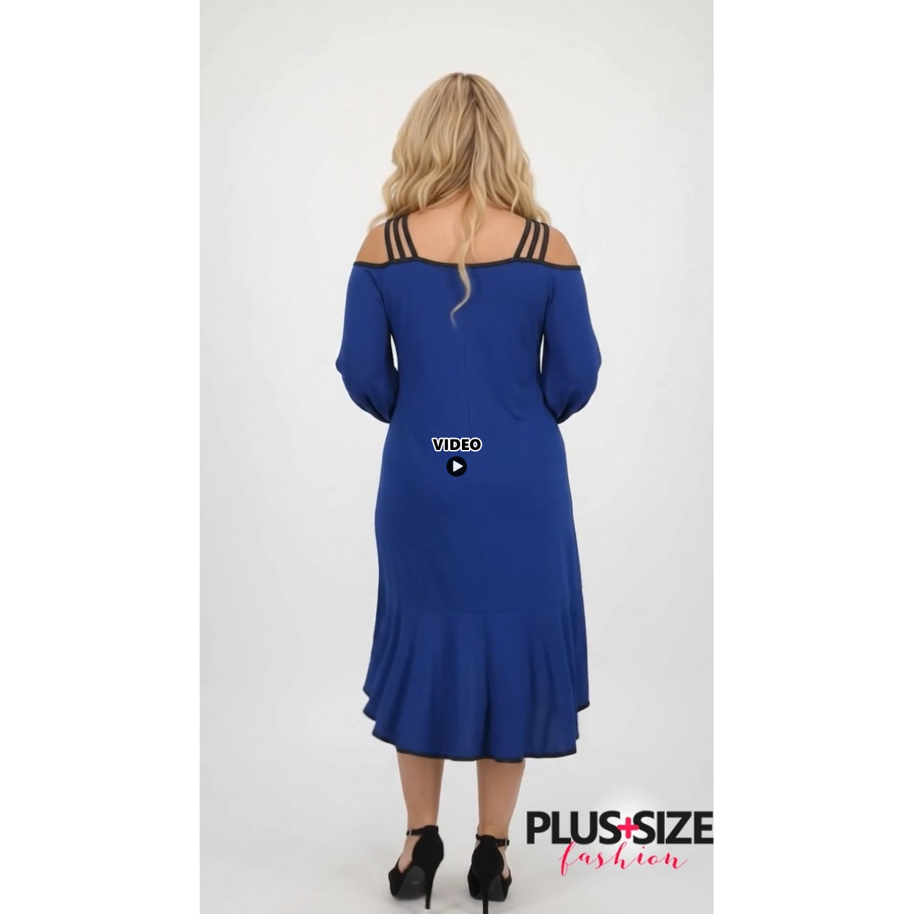 B26-193F Φόρεμα μακρύ - Μπλε Ρουά B26-193F Φόρεμα μακρύ - Μπλε Ρουά