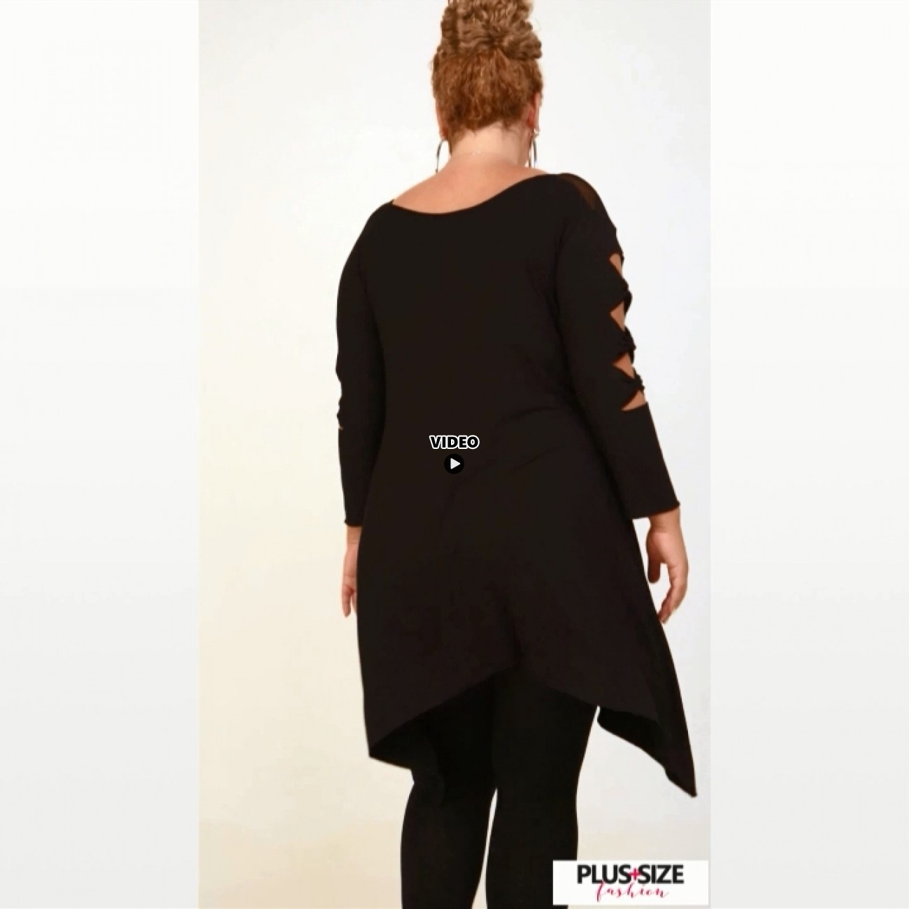 B20-282D Evaze Blousedress with laser sleeves B20-282D Evaze Blousedress with laser sleeves