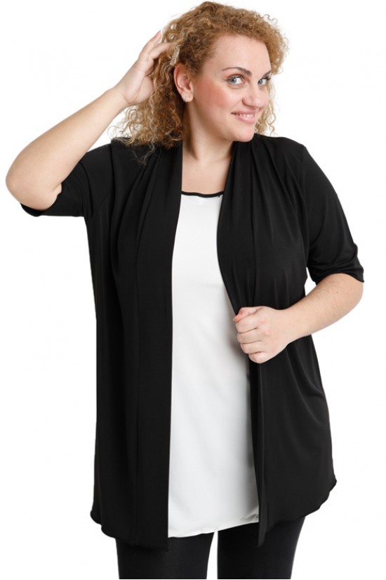 A20-140 Ζακέτα κλασική - Μαύρο