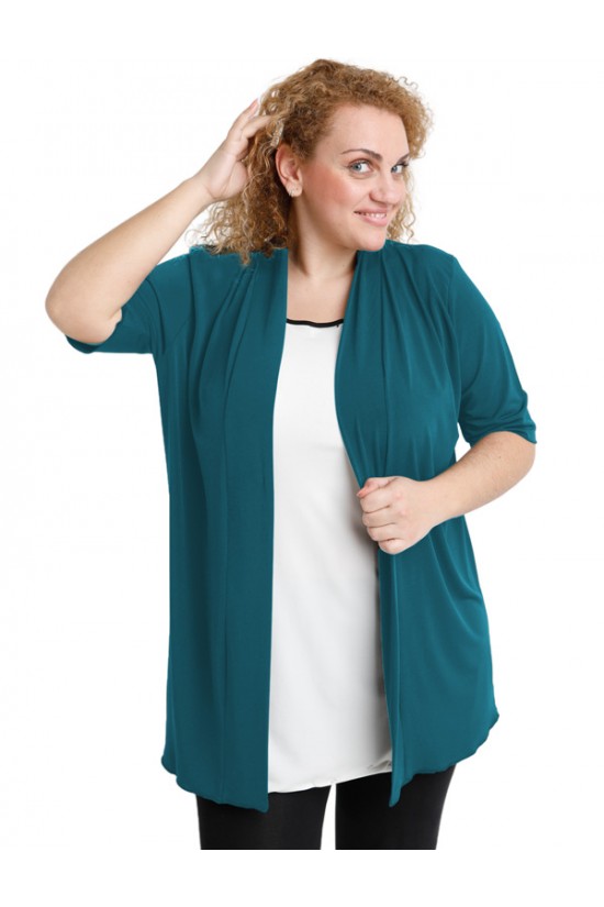 A20-140 Ζακέτα κλασική - Πετρόλ