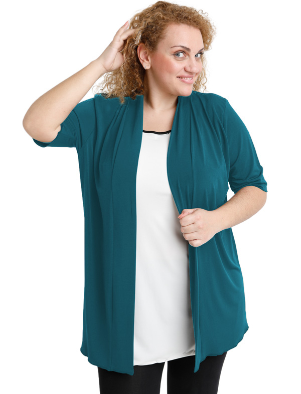 A20-140 Classic cardigan - Petrol A20-140 Classic cardigan - Petrol