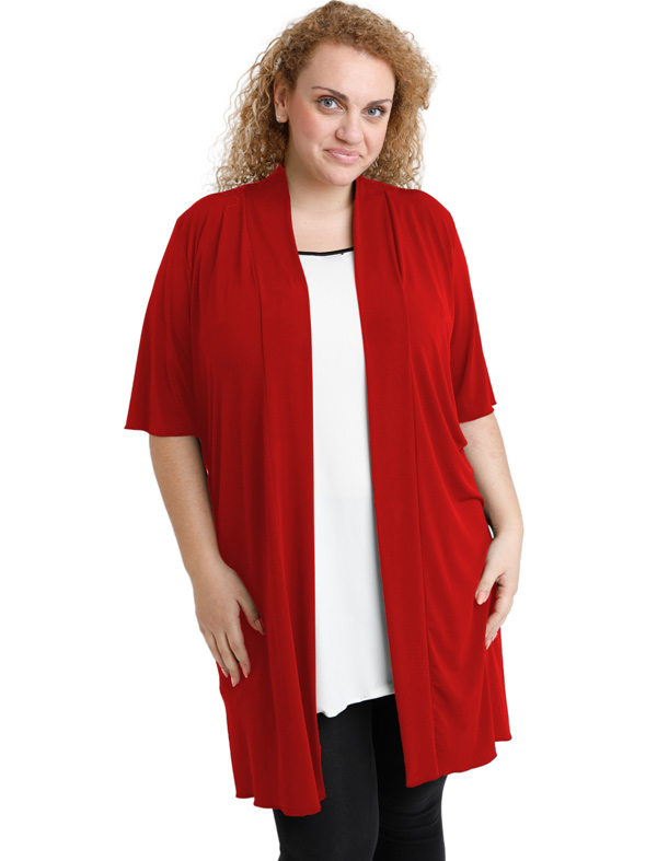 A20-142 Classic long cardigan - Bordeaux A20-142 Classic long cardigan - Bordeaux