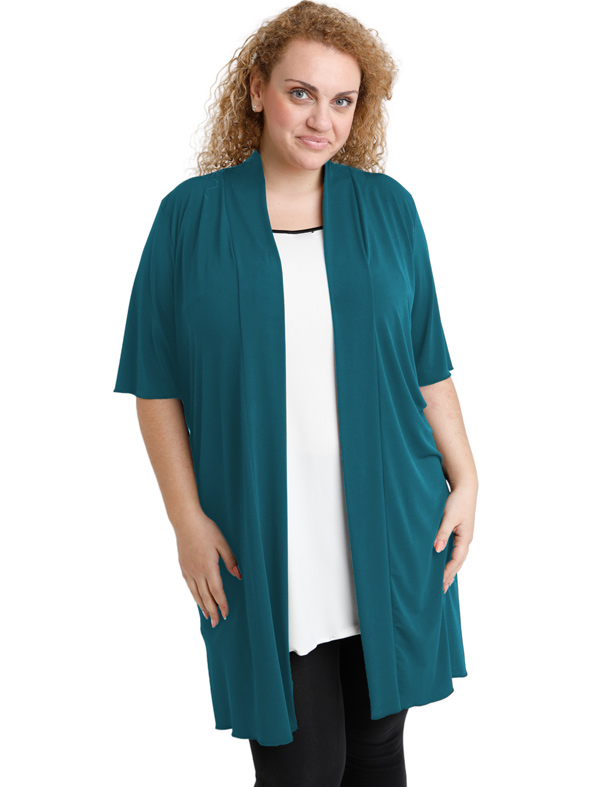 A20-142 Classic long cardigan - Petrol A20-142 Classic long cardigan - Petrol