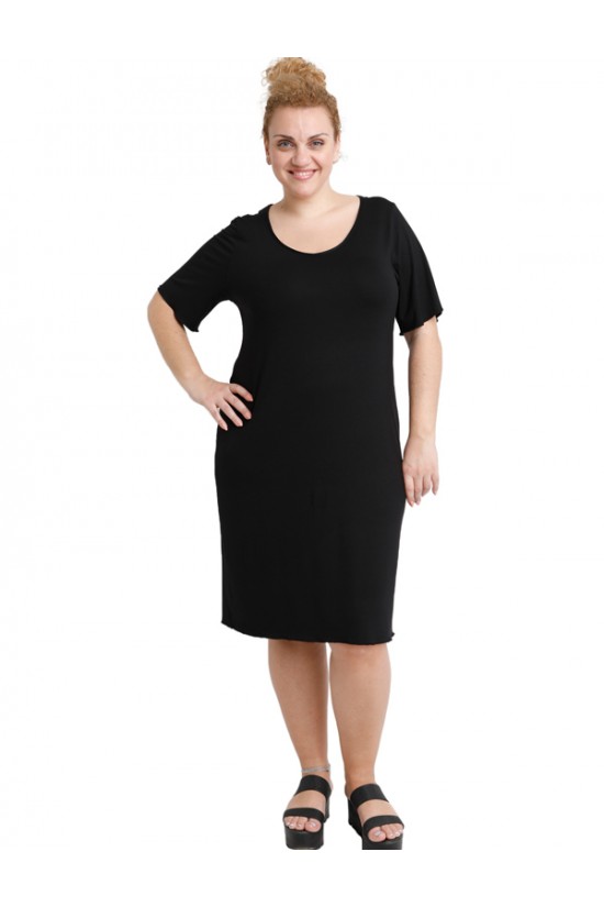 A20-200V Φόρεμα ίσιο - Μαύρο A20-200V Φόρεμα ίσιο - Μαύρο