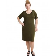 A20-200V Φόρεμα ίσιο - Χακί
