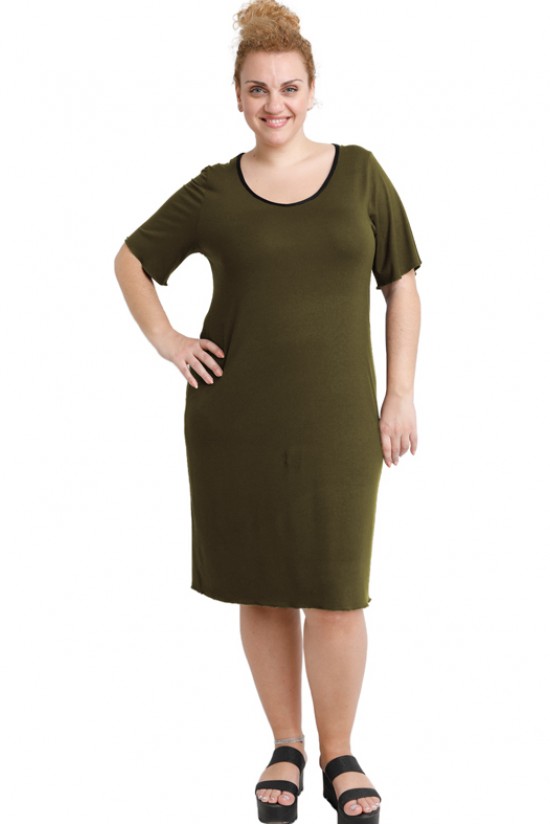 A20-200V Φόρεμα ίσιο - Χακί