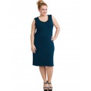 A20-201V Classic dress top - Petrol A20-201V Classic dress top - Petrol