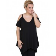 A20-223A Μπλούζα άλφα με βε - Μαύρο