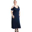 A20-223F Φόρεμα μακρύ - Μπλε Μαρέν