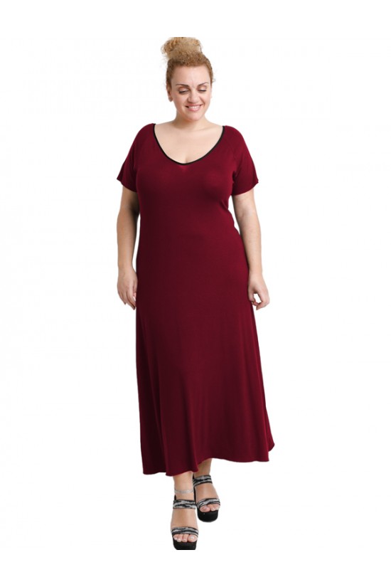 A20-223FK Φόρεμα μακρύ - Μπορντώ A20-223FK Φόρεμα μακρύ - Μπορντώ