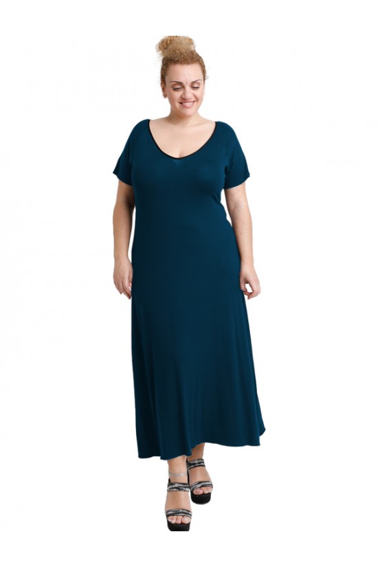 A20-223FK Φόρεμα μακρύ - Πετρόλ