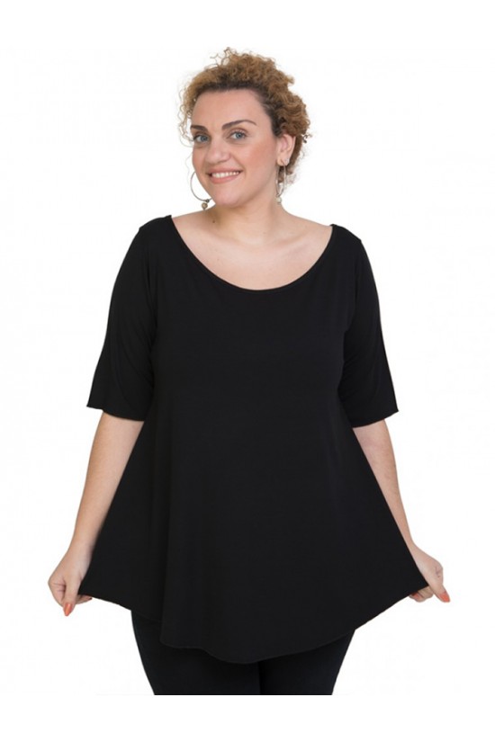 A20-227 Μπλούζα άλφα - Μαύρο A20-227 Μπλούζα άλφα - Μαύρο