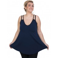 A20-227R Μπλούζα άλφα τοπ - Μπλε Μαρέν