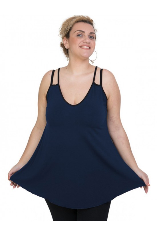 A20-227R Μπλούζα άλφα τοπ - Μπλε Μαρέν A20-227R Μπλούζα άλφα τοπ - Μπλε Μαρέν