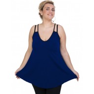 A20-227R Μπλούζα άλφα τοπ - Μπλε Ρουά