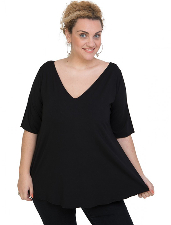 A20-227V Alpha blouse - Black A20-227V Alpha blouse - Black