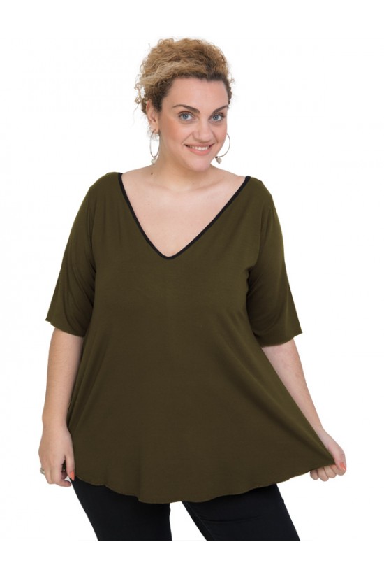 A20-227V Μπλούζα άλφα - Χακί Σκούρο A20-227V Μπλούζα άλφα - Χακί Σκούρο