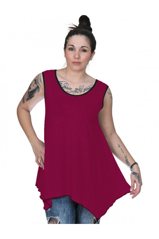 A20-228B Μπλούζα άλφα τοπ - Φούξια