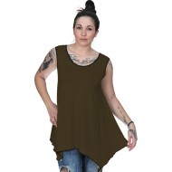 A20-228B Μπλούζα άλφα τοπ - Χακί Σκούρο