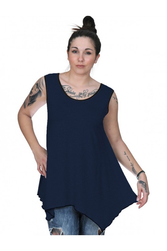 A20-228B Μπλούζα άλφα τοπ - Μπλε Μαρέν A20-228B Μπλούζα άλφα τοπ - Μπλε Μαρέν