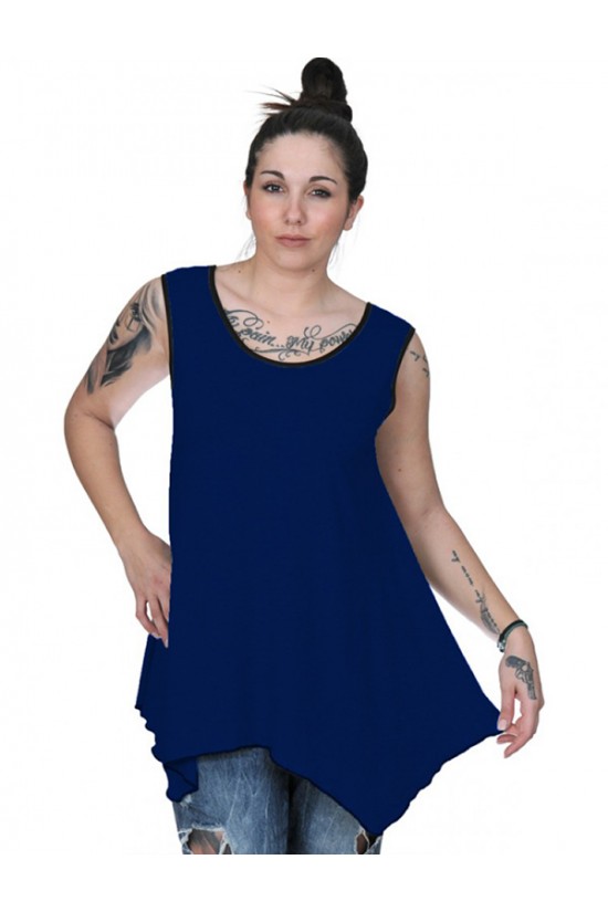 A20-228B Μπλούζα άλφα τοπ - Μπλε Ρουά