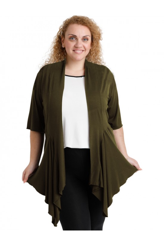 A20-241 Ζακέτα άλφα, ασύμμετρη - Χακί A20-241 Ζακέτα άλφα, ασύμμετρη - Χακί