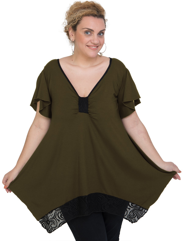 A20-255D Alpha blouse - Khaki Dark A20-255D Alpha blouse - Khaki Dark