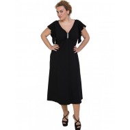 A20-255F Φόρεμα μακρύ - Μαύρο