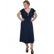 A20-255F Φόρεμα μακρύ - Μπλε Μαρέν