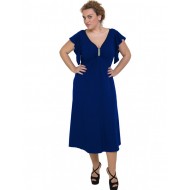 A20-255F Φόρεμα μακρύ - Μπλε Ρουά