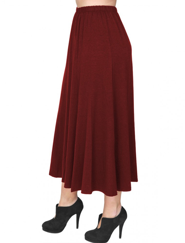 A20-260 Fitted closh skirt - Bordeaux A20-260 Fitted closh skirt - Bordeaux
