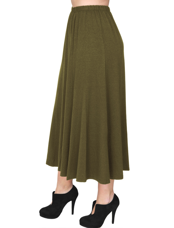 A20-260 Fitted closh skirt - Khaki Dark A20-260 Fitted closh skirt - Khaki Dark