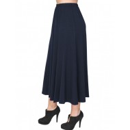 A20-260 Φούστα κλος με λάστιχο - Μπλε Μαρέν