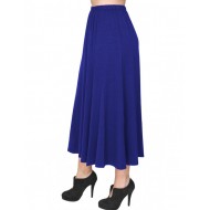 A20-260 Φούστα κλος με λάστιχο - Μπλε Ρουά