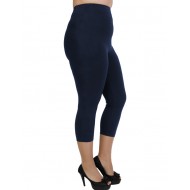 A25-263B Παντελόνι κολάν καπρί - Μπλε Μαρέν