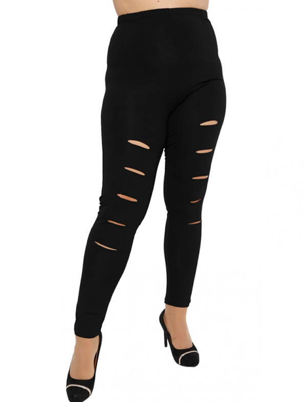 A20-263L Leggings with laser - Black A20-263L Leggings with laser - Black