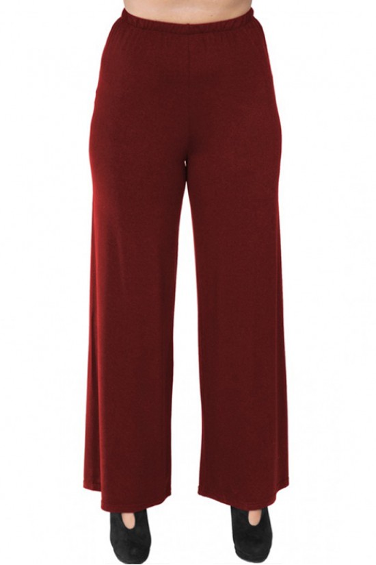 A20-267 Παντελόνα με λάστιχο - Μπορντώ