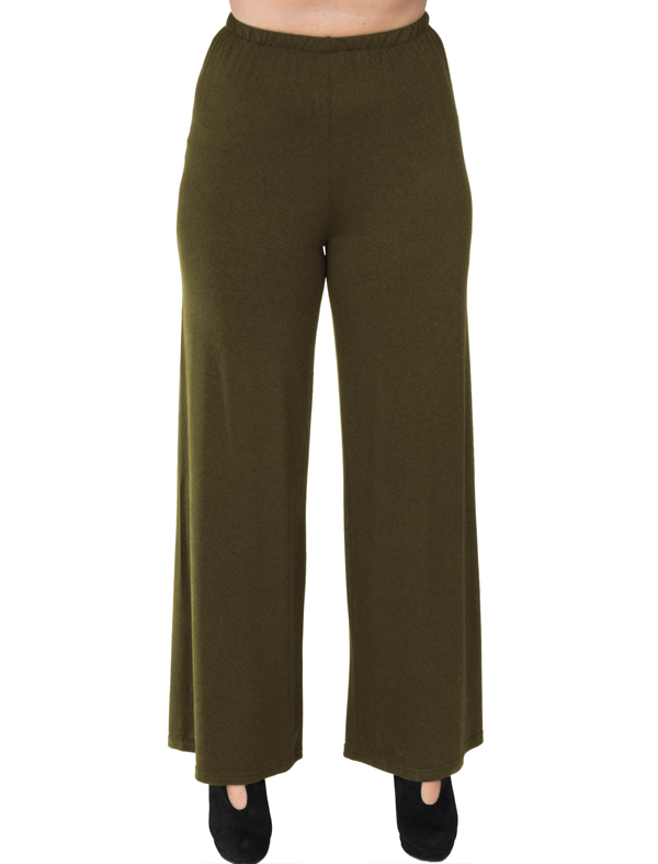 A20-267 Fitted culuotte - Khaki Dark A20-267 Fitted culuotte - Khaki Dark