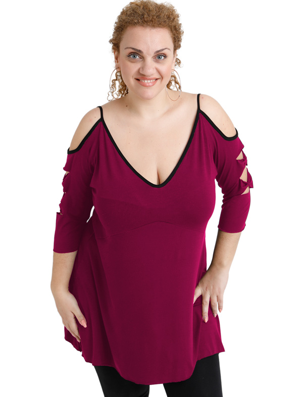A20-281 Evaze blouse - Fuchsia A20-281 Evaze blouse - Fuchsia