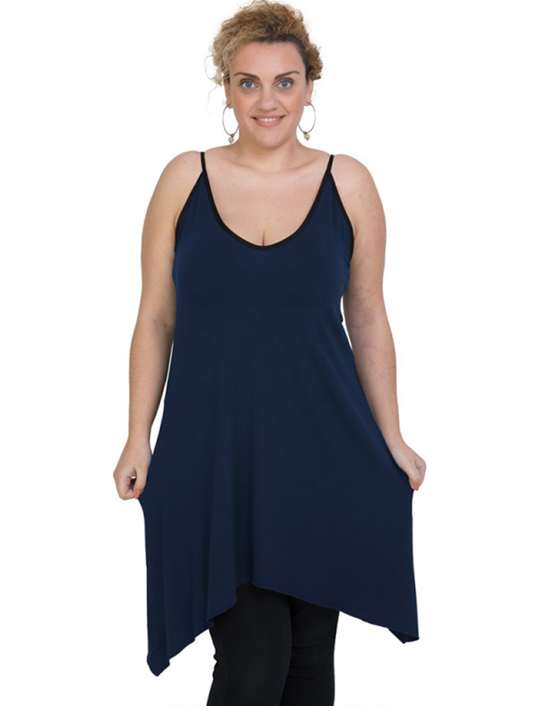 A20-282B Evaze blousedress - Navy Blue A20-282B Evaze blousedress - Navy Blue