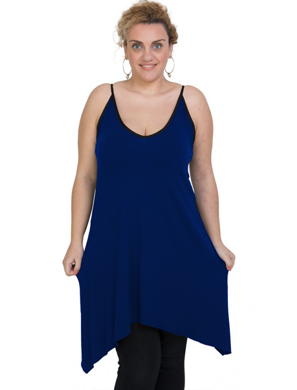 A20-282B Evaze blousedress - Royal Blue A20-282B Evaze blousedress - Royal Blue